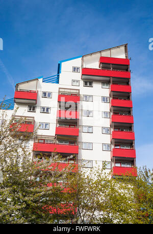 Tom Collins house, part of The Byker wall estate in Byker, Newcastle upon Tyne, England, UK Stock Photo