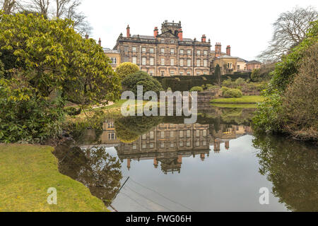 Imposing reflections at Biddulph Grange Garden, designed by James Bateman and Edward William, Staffordshire, England, UK. Stock Photo