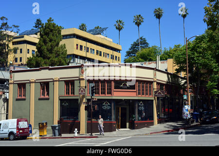 Street near University of California Berkeley USA on a summer day in June Stock Photo