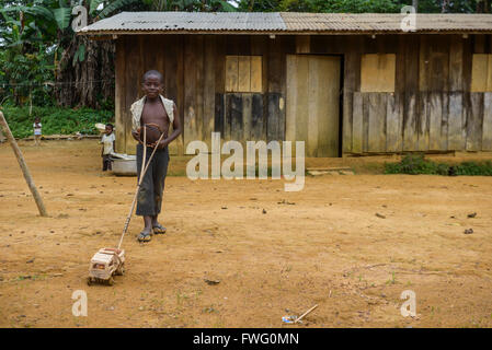 Toys made in Africa, Gabon Stock Photo