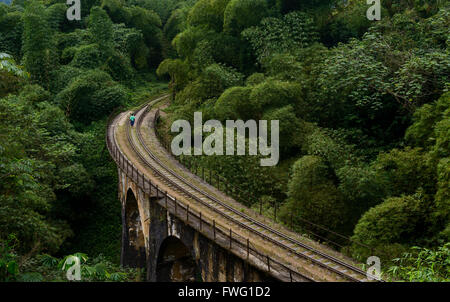 Railway Bridge in Democratic Republic of Congo Stock Photo