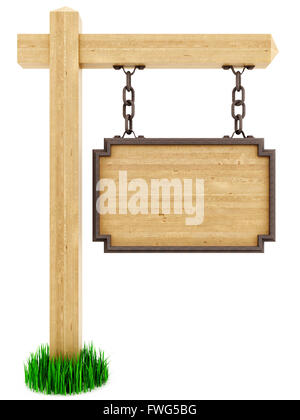 wood sign Stock Photo