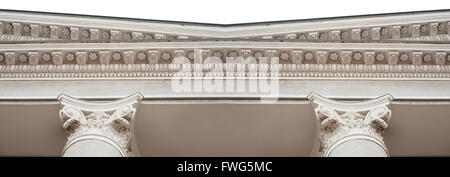 Detail of architectural molding on the facade Stock Photo