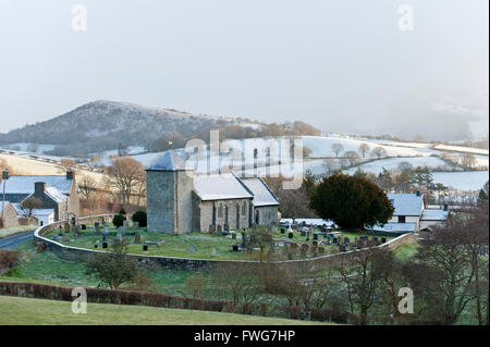 St David's Church, Llanddewi'r Cwm,  Powys, Wales, UK. Stock Photo