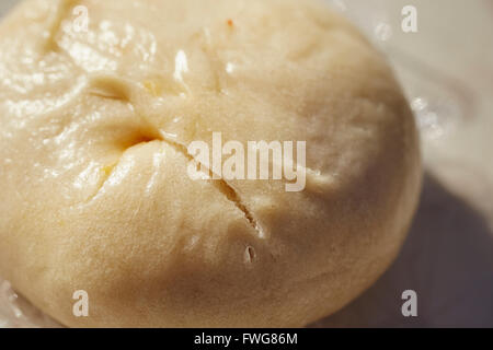 Chinese style steamed bun sold at the Alpine, Texas farmer's market Stock Photo