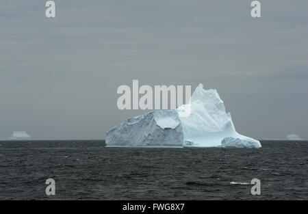 A iceberg in the sea west of Coronation Island.  South Orkney Islands. Antarctica. Stock Photo