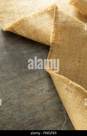 burlap hessian sacking at background texture Stock Photo