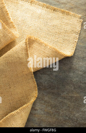burlap hessian sacking at background texture Stock Photo
