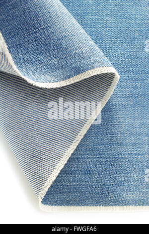 blue jeans denim isolated on white background Stock Photo