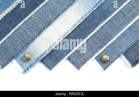 blue jeans isolated on white background Stock Photo