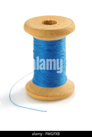 spool of thread isolated on white background Stock Photo