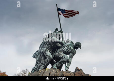 US Marine Corps War Memorial, Arlington, Virginia, United States of America, North America