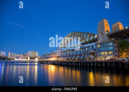 Sydney Harbour Bridge, Sydney, New South Wales, Australia, Oceania Stock Photo
