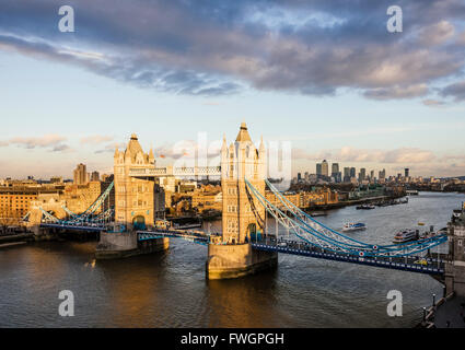 View from City Hall rooftop over London skyline, London, England, United Kingdom, Europe Stock Photo
