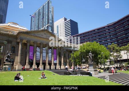 Victoria State Library, Melbourne, Victoria, Australia, Pacific Stock Photo