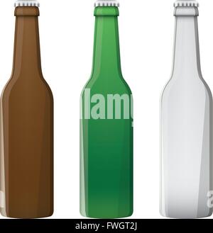 Illustration Vector Graphic Beer Bottle for the creative use in graphic design Stock Vector