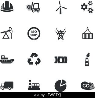 industry web icons for user interface design Stock Vector