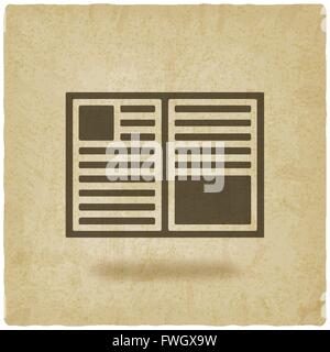 open book symbol old background - vector illustration. eps 10 Stock Vector