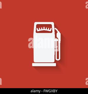 gasoline pump symbol - vector illustration. eps 10 Stock Vector