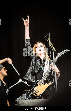 Landgraaf, Netherlands 11th june 2016  Halestorm perform live at Pinkpop Festival 2016 Credit:  Roberto Finizio/ Alamy Live News Stock Photo