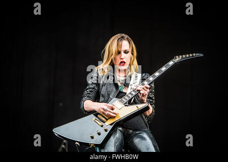 Landgraaf, Netherlands 11th june 2016  Halestorm perform live at Pinkpop Festival 2016 Credit:  Roberto Finizio/ Alamy Live News Stock Photo