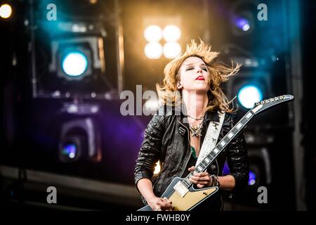 Landgraaf, Netherlands 11th june 2016  Halestorm perform live at Pinkpop Festival 2016 Credit:  Roberto Finizio/ Alamy Live News Stock Photo