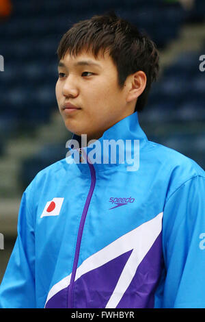 Yokohama International Swimming Center, Kanagawa, Japan. 12th June, 2016. Koki Sakakura Swimming : Japan Swimming championships of Persons with an Intellectual Disability in Yokohama International Swimming Center, Kanagawa, Japan . © Shingo Ito/AFLO SPORT/Alamy Live News Stock Photo