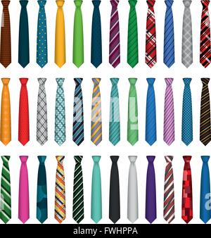 Illustration Graphic Vector Set Tie for the creative use in graphic design Stock Vector