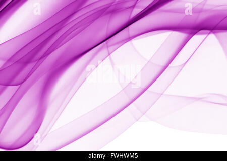 pink smoke on the white background. Stock Photo
