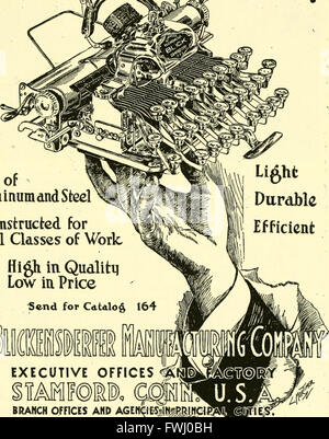 The World almanac and encyclopedia (1918) Stock Photo