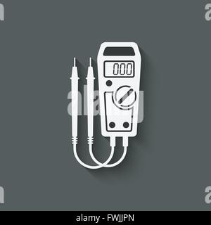 digital multimeter symbol - vector illustration. eps 10 Stock Vector