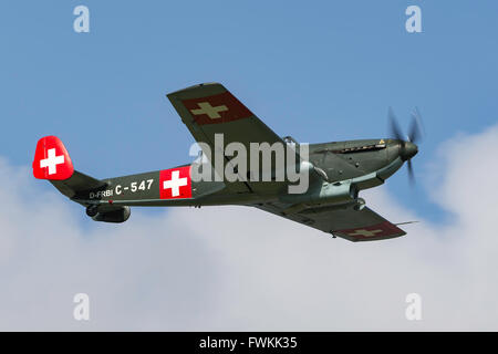 EKW C-3603 (D-FRBI), a Swiss multi-purpose combat aircraft built by the in the 1930’s -1940’s. Stock Photo