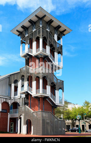 Bank of America building, Market Street, Downtown celebration, Osceola County, Florida< USA, America Stock Photo