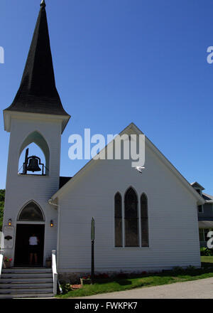 Trinity Episcopal church Mackinac island Michigan Stock Photo