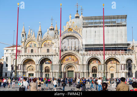 The Patriarchal Cathedral Basilica of Saint Mark is the cathedral church of the Roman Catholic A Stock Photo