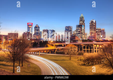 Skyline, Charlotte, North Carolina, USA. Stock Photo