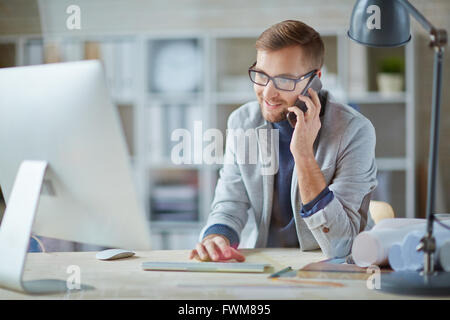 Busy working Stock Photo