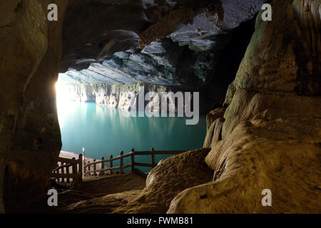 Phong Nha, Ke Bang cave, an amazing, wonderful cavern at Bo Trach, Quang Binh, Vietnam, is world heritage of Viet Nam, Stock Photo