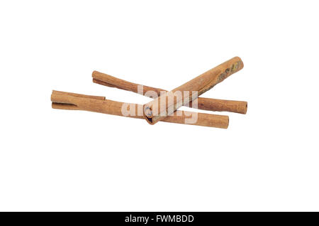 cinnamon isolated on white background Stock Photo