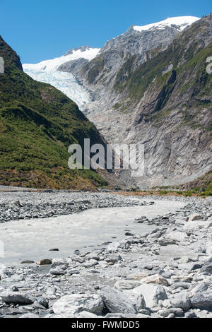 Franz Josef Glacier in Westland National Park, New Zealand Stock Photo