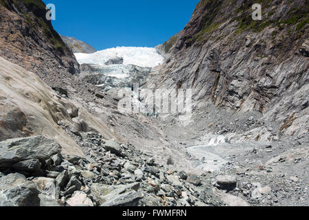 Franz Josef Glacier in Westland National Park, New Zealand Stock Photo