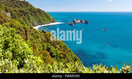 View from Knight's Point, West Coast, New Zealand Stock Photo