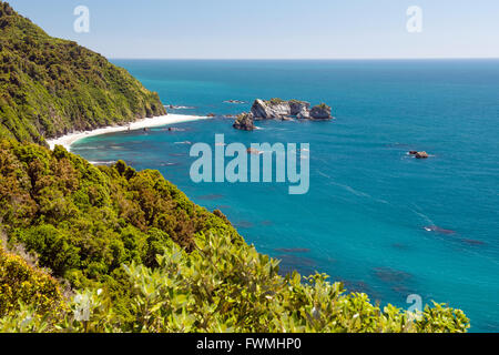 View from Knight's Point, West Coast, New Zealand Stock Photo