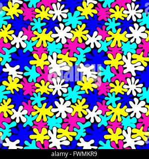 colored bright spots seamless pattern. vector illustration - eps 8 Stock Vector