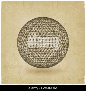 sphere network old background. vector illustration - eps 10 Stock Vector