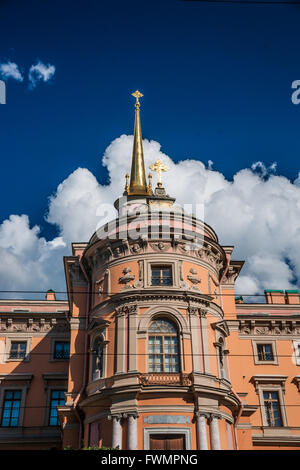 Mikhailovsky Castle, aka St Michael's castle, or Engineers castl Stock Photo