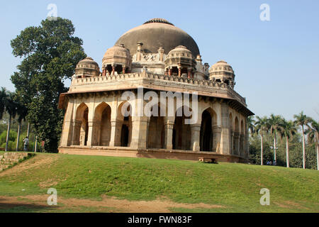 Mohammad Shah Sayyid Tomb, Lodhi Garden, New Delhi, Delhi, India, the third Sayyid ruler  who ruled from 1434-44 AD. Stock Photo