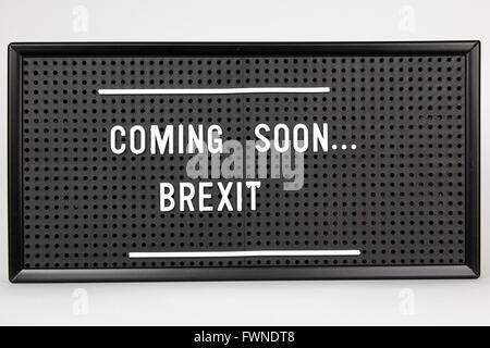 A pegboard  noticeboard displaying a notice. Stock Photo