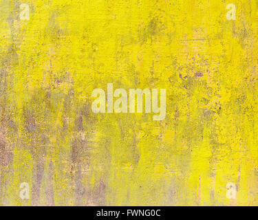 A yellow cement wall texture Stock Photo