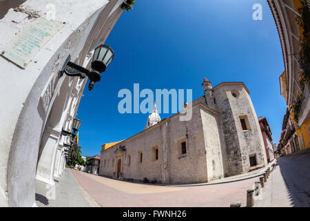 Metropolitan Cathedral Basilica of Saint Catherine of Alexandria in Cartagena de Indias Stock Photo